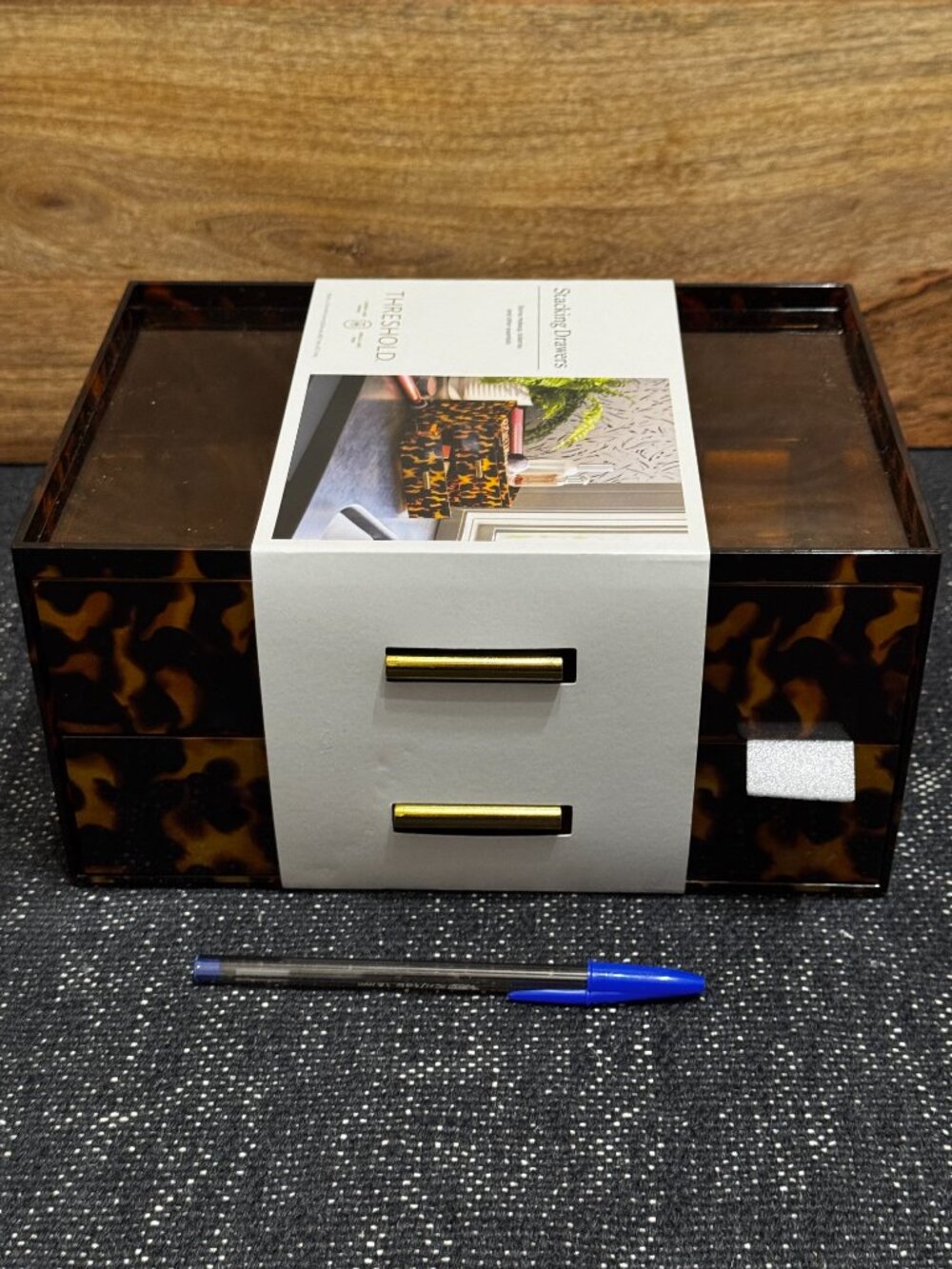 Threshold™ Multi-Function Stacking Drawers Beauty Organizer, Animal Print - Picture 10 of 16
